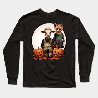 Spooky Little Lamb and Fox Long Sleeve T-Shirt